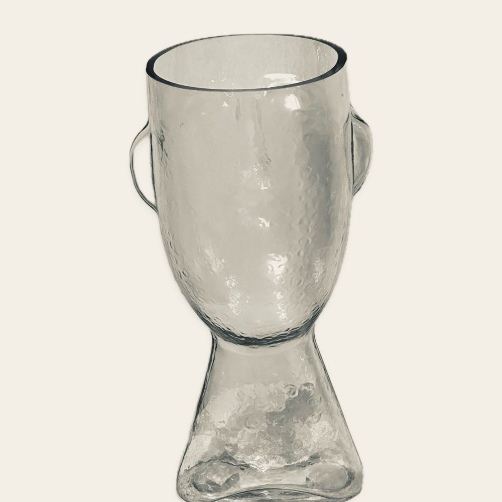 Unique Glass Face Vase Decorative Accessory - Picture 3 of 3